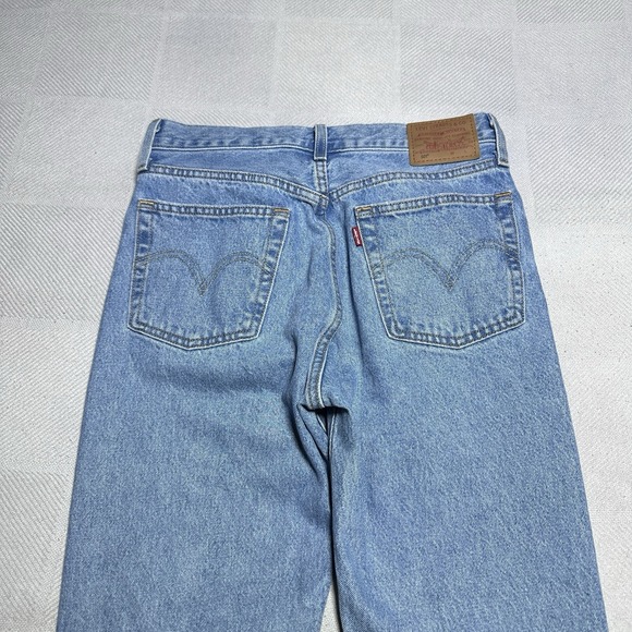 Levi's 501 Premium Jeans Womens 27x32 Distressed Repaired Button Fly Classic - Picture 11 of 16